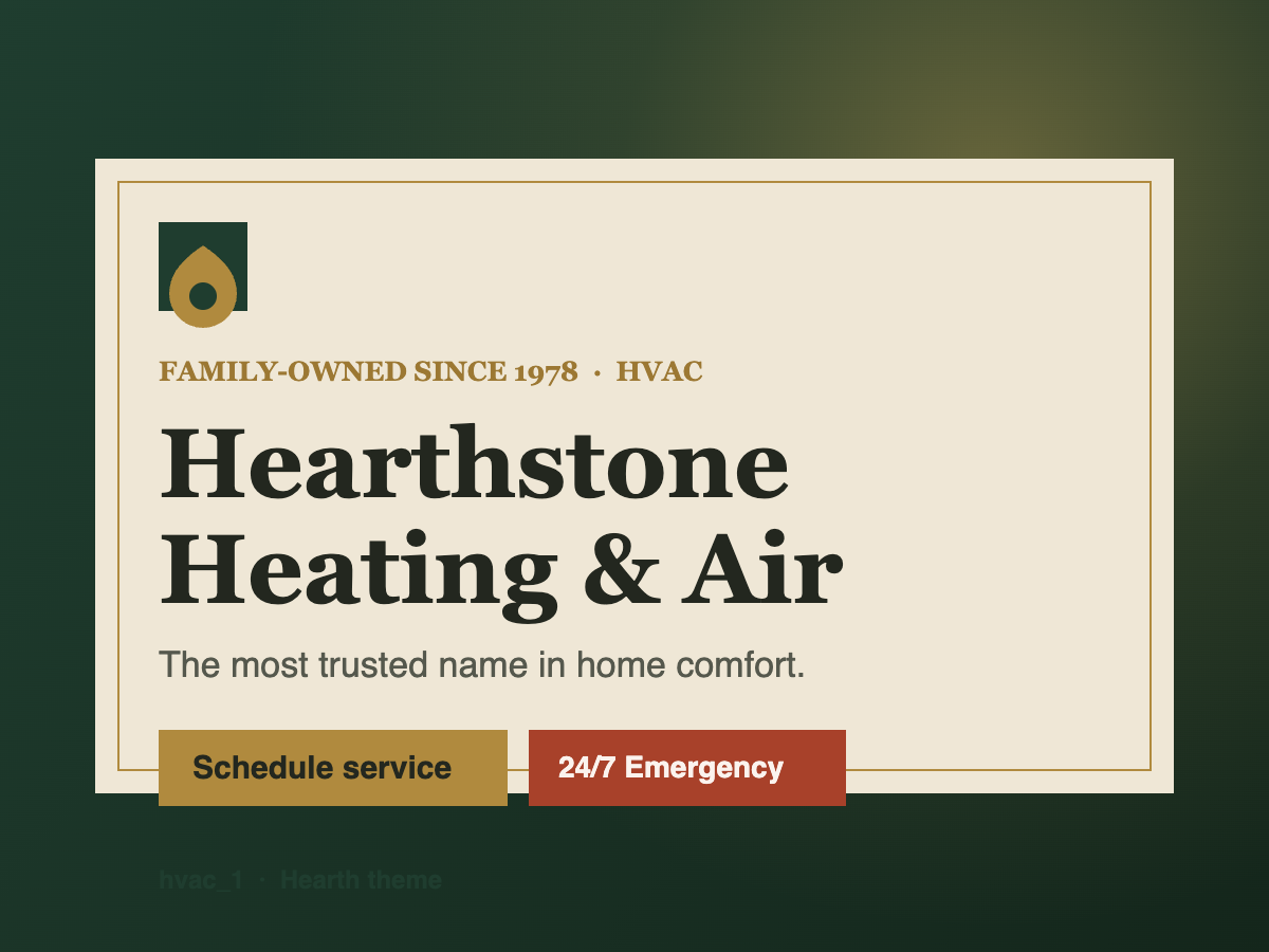 Hearth — HVAC preview