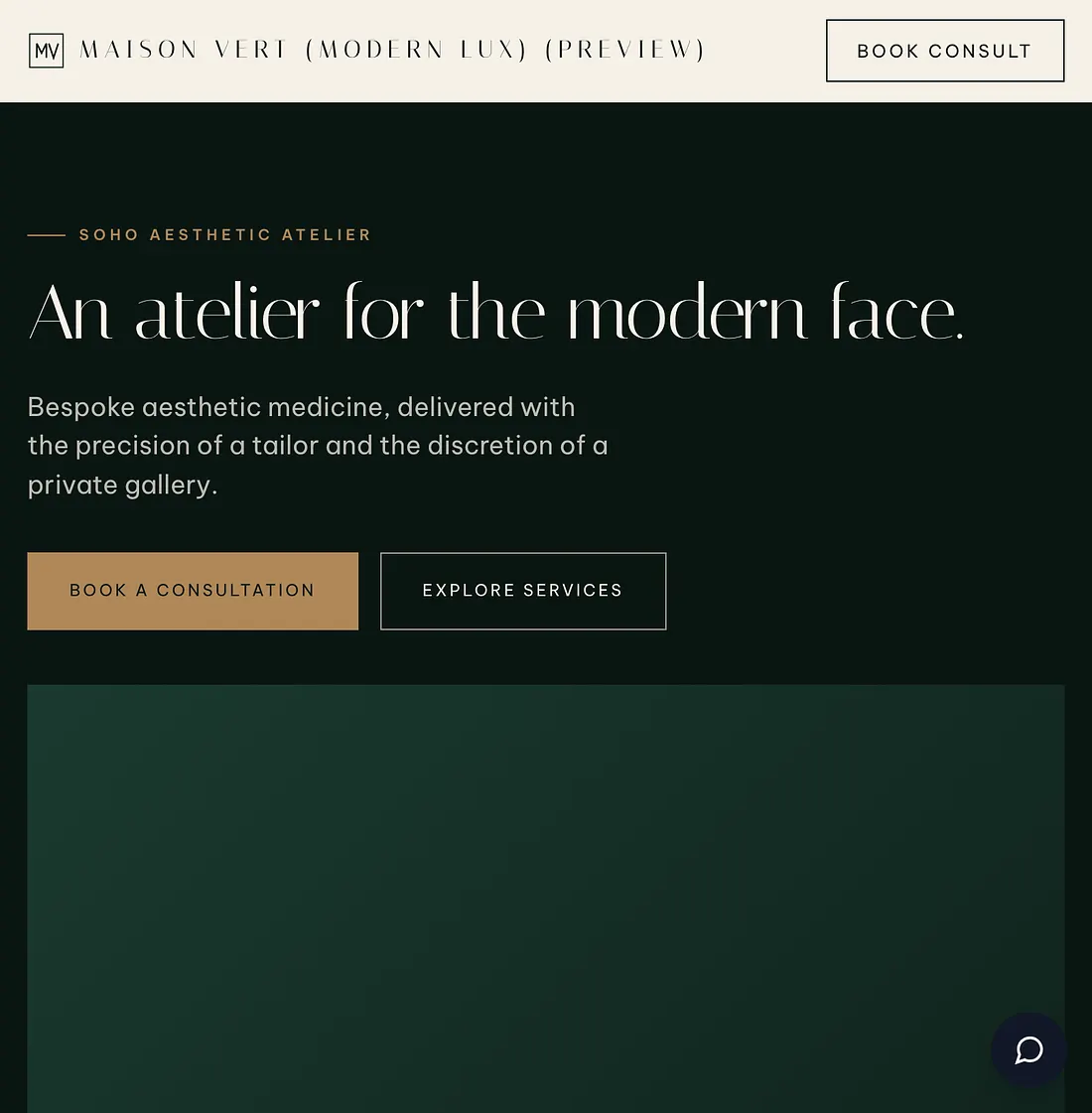 Maison Vert (Modern Lux) template preview